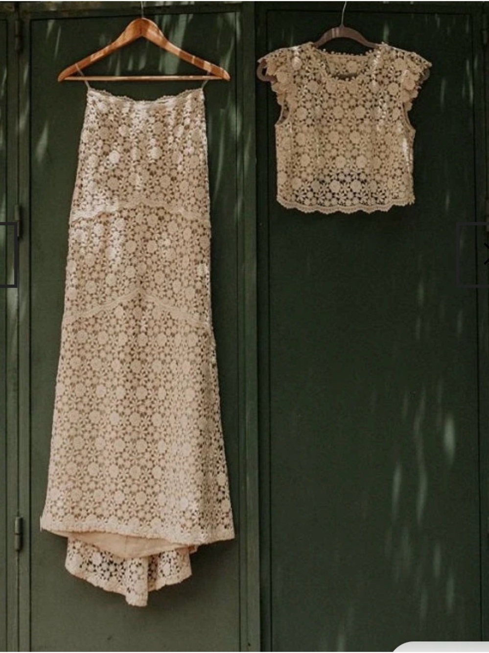 Elegant Cream Crochet Lace Maxi Skirt - Boho Feminine Style